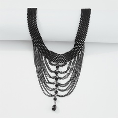 Mode Retro Schwarz Spitze Sexy Halskette Großhandel Nihaojewelry