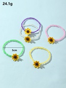 Sunflower color rice bead bracelet set wholesale Nihaojewelrypicture12