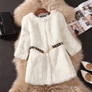 2021 winter new imitation Haining Rex rabbit fur Korean womens midlength slim coat fashion send chainpicture9