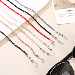 Foreign Trade Export Simple Solid Color Crystal Glasses Mask Chain Dual-Use Extension Chain Anti-Lost Halter Crystal Glasses Chain Rope