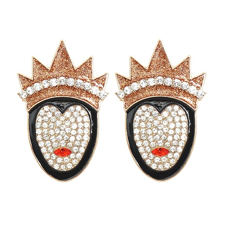 Halloween Queen Shape Diamond Earrings wholesale jewelry Nihaojewelry's discount tags