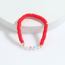 Bohemian style soft pottery letter elastic bracelet wholesale jewelry Nihaojewelrypicture17
