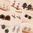 CrossBorder New Arrival Halloween Series Funny Spider Skull Earrings European and American Exaggerated Fun Pumpkin Bat Earringspicture9