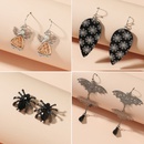 CrossBorder New Arrival Halloween Series Funny Spider Skull Earrings European and American Exaggerated Fun Pumpkin Bat Earringspicture12