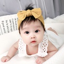 childrens solid color elastic bow hairband wholesale Nihaojewelrypicture14