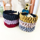 Korean Style DoughTwist Style Plaits Headband Fabric Candy Color Pressure NonSlip Headband Wide Edge Sweet AllMatching Pure Color AllMatching Hair Accessoriespicture5
