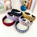 Korean Style DoughTwist Style Plaits Headband Fabric Candy Color Pressure NonSlip Headband Wide Edge Sweet AllMatching Pure Color AllMatching Hair Accessoriespicture6