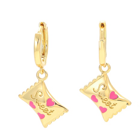 retro color dripping candy bag earrings wholesale Nihaojewelry's discount tags