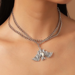 Creative Bat Pendent Multilayer Alloy Necklace Wholesale Nihaojewelry