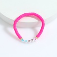 Bohemian style soft pottery letter elastic bracelet wholesale jewelry Nihaojewelrypicture30
