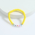 Bohemian style soft pottery letter elastic bracelet wholesale jewelry Nihaojewelrypicture35