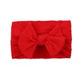 childrens solid color elastic bow hairband wholesale Nihaojewelrypicture20