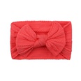 childrens solid color elastic bow hairband wholesale Nihaojewelrypicture21