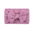childrens solid color elastic bow hairband wholesale Nihaojewelrypicture30