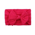 childrens solid color elastic bow hairband wholesale Nihaojewelrypicture31
