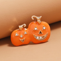 Halloween Lächeln Kürbis Brosche Großhandel Nihaojewelry