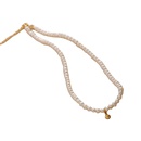 Koreanische neue Perle kleine goldene Kugel Schlsselbeinkette Grohandel Nihaojewelrypicture15