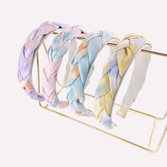 Batik gemischte Farbe Twist geflochtenes Chiffon Stirnband Großhandel Schmuck Nihaojewelry