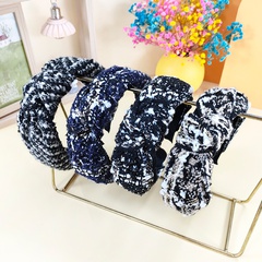 cotton velvet cross-knotted korean style wide-brimmed headband wholesale jewelry Nihaojewelry
