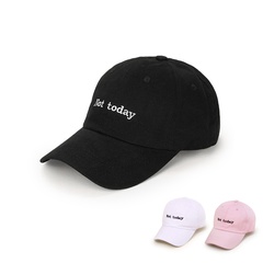 simple solid color embroidery letters baseball wide-brimmed cap wholesale nihaojewelry