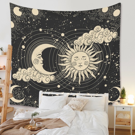 Bohemian moon cloud night tapestry home background decoration wholesale Nihaojewelry's discount tags