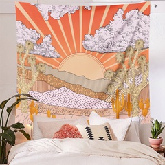 Vintage soleil chaîne de montagnes tapisserie chambre décoration de la maison fond tissu en gros nihaojewelry