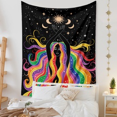 bohemian witch printing tapestry decorative background cloth wholesale Nihaojewelry
