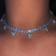 Nihaojewelry simple collier papillon plein de diamants bijoux en grospicture12