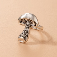 nouvel anneau en alliage de champignons tridimensionnel simple en gros Nihaojewelry