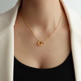 TitaniumStainless Steel Korea Geometric necklace  Rose alloy NHOK0261Rosealloypicture17