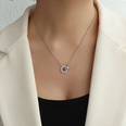 TitaniumStainless Steel Korea Geometric necklace  Rose alloy NHOK0261Rosealloypicture5
