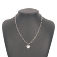 simple elegant geometric heartshapen necklacepicture18