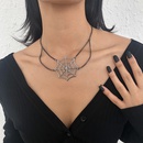 Vintage Halloween Hollow Spider Web Gothic Necklace Wholesale Nihaojewelrypicture13