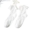 simple white medium tube bubble mouth lace socks wholesale Nihaojewelrypicture16