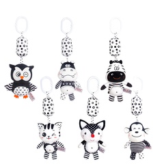 cartoon black and white baby stroller hanging rattle wholesale Nihaojewelry