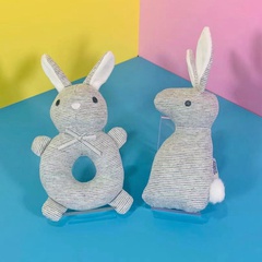 baby cute rabbit hand stick toy wholesale Nihaojewelry
