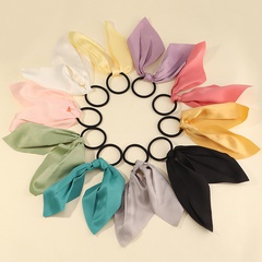 Pure color bows hair scrunchies set wholesale nihaojewelry