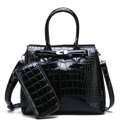 fashion Crocodile pattern glossy patent leather bag wholesale Nihaojewelry