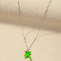 European and American Fashion New Accessories Wholesale 1 Drip Glazed Frog Necklace Europe and America Cross Border Mother's Day Necklace