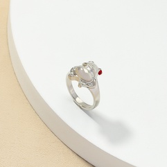 European and American Popular Ornament Wholesale 1 Metal Frog Ring Female Cross-Border Ins Jewelry Qingdao Ornament