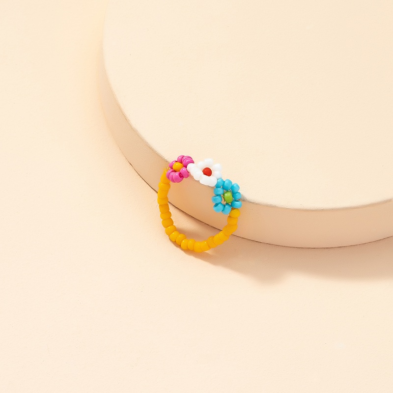 European and American Popular Ornament Wholesale 1 Piece Bead Weave Ring CrossBorder Ins New Bracelet Qingdao Ornament