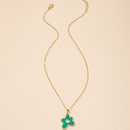 threedimensional flower pendant necklace wholesale nihaojewelrypicture10
