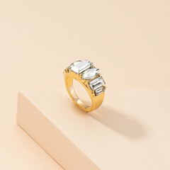 European and American Personalized Diamond-Studded Ring Ins Trendy Niche Design Light Luxury Ornament