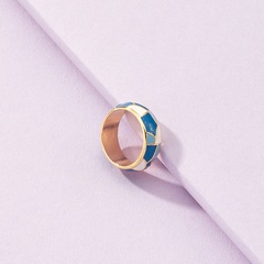 fashion vintage oil drip contrast color ring wholesale nihaojewelry