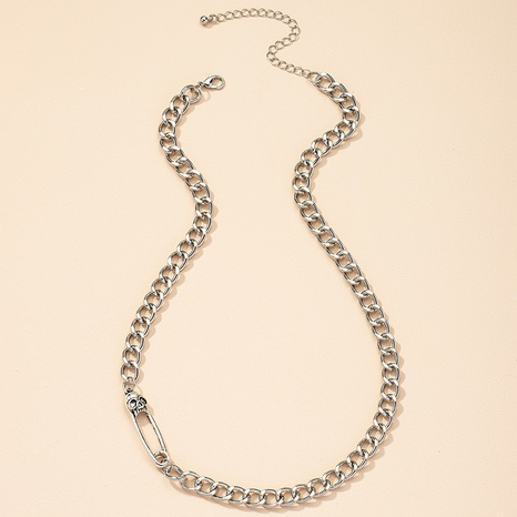 Pin de calavera empalme collar de cadena hueca al por mayor nihaojewelry's discount tags