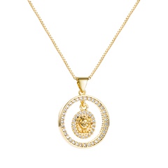 Tortoise Pendant Copper Inlaid Zircon Necklace Wholesale Nihaojewelry