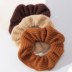 new lamb woven solid color hair scrunchies wholesale Nihaojewelry