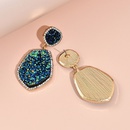 European and American Geometric Resin Starry Sky Pendant Earrings Candy Color Irregular Jeweled Earrings Factory Direct Salespicture4