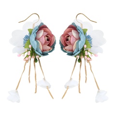 ethnic handmade flower butterfly tassel earrings wholesale Nihaojewelry