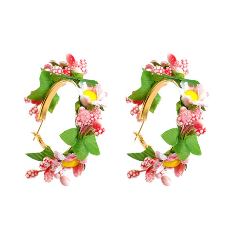 ethnic color three-dimensional immortal flower earrings wholesale Nihaojewelry's discount tags